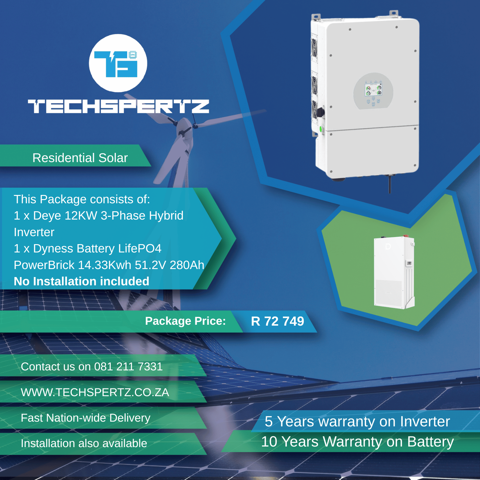 Dey-12kW-3-ph-Dyn-14kWh-Bun - Techspertz.co.za