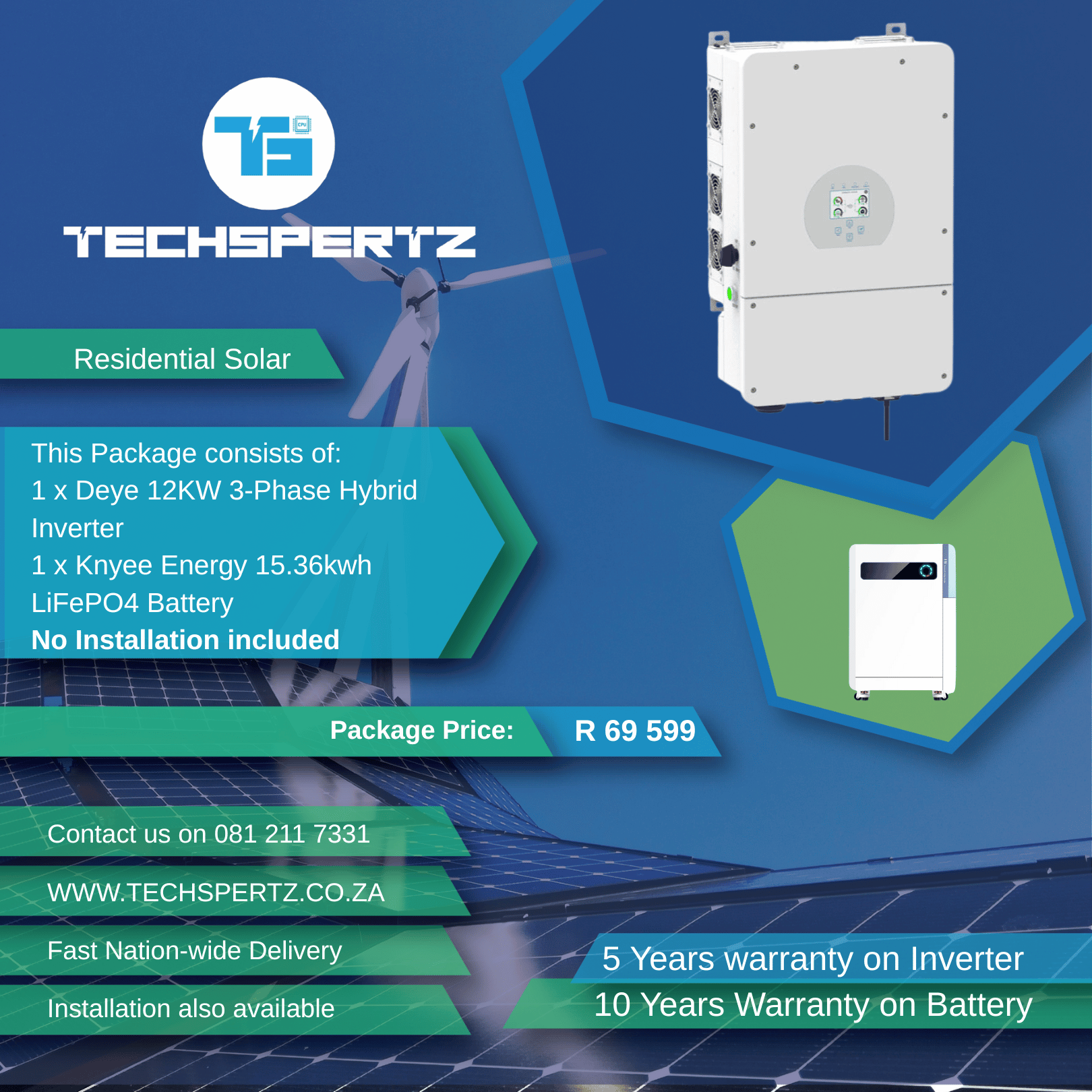 Dey-12kW-3-ph-Kny-15kWh-Bun - Techspertz.co.za