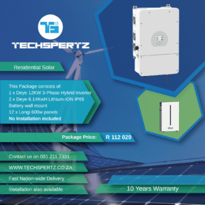 Deye 12kWh Inverter & Battery Solar Kit