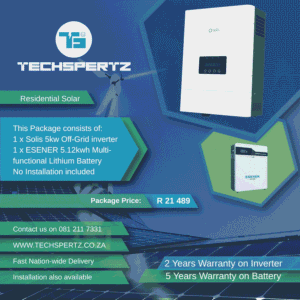 Solis 5kW/ Esener 5.12kWh Backup Kit